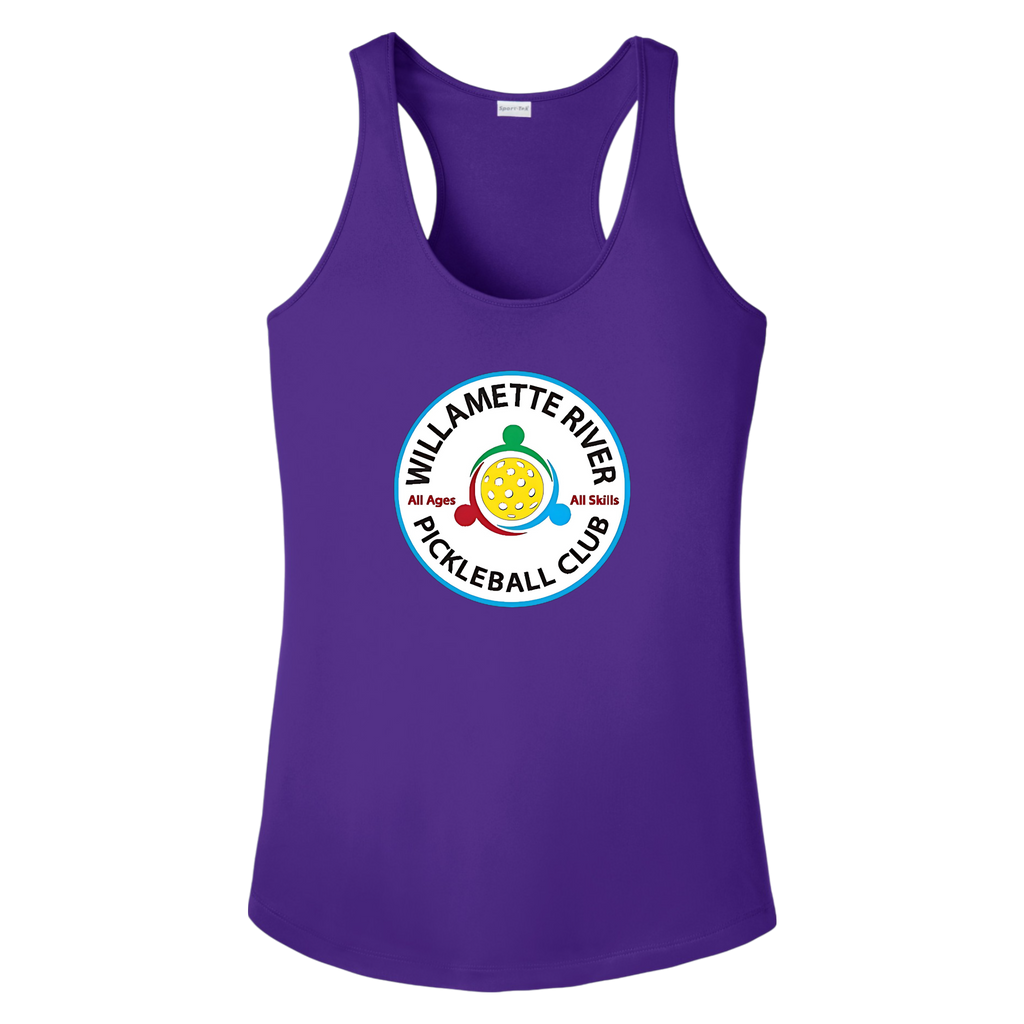 Willamette Womens Racerback Tank Large Logo