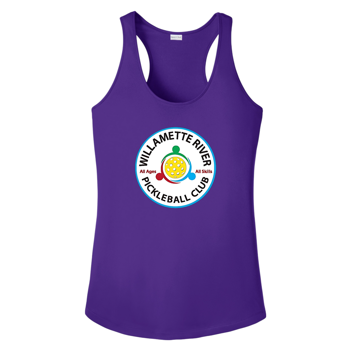 Willamette Womens Racerback Tank Large Logo