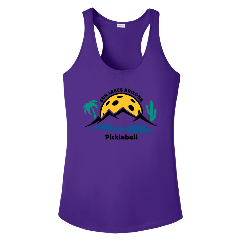 Sun Lakes Womens Racerbacks Large Logo