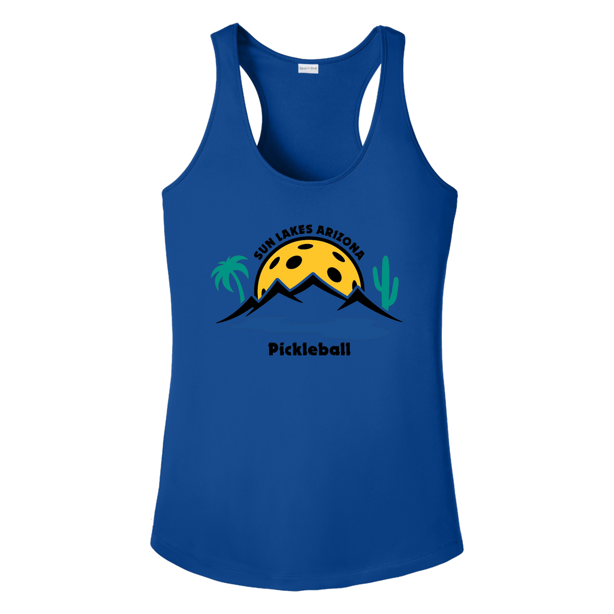 Sun Lakes Womens Racerbacks Large Logo