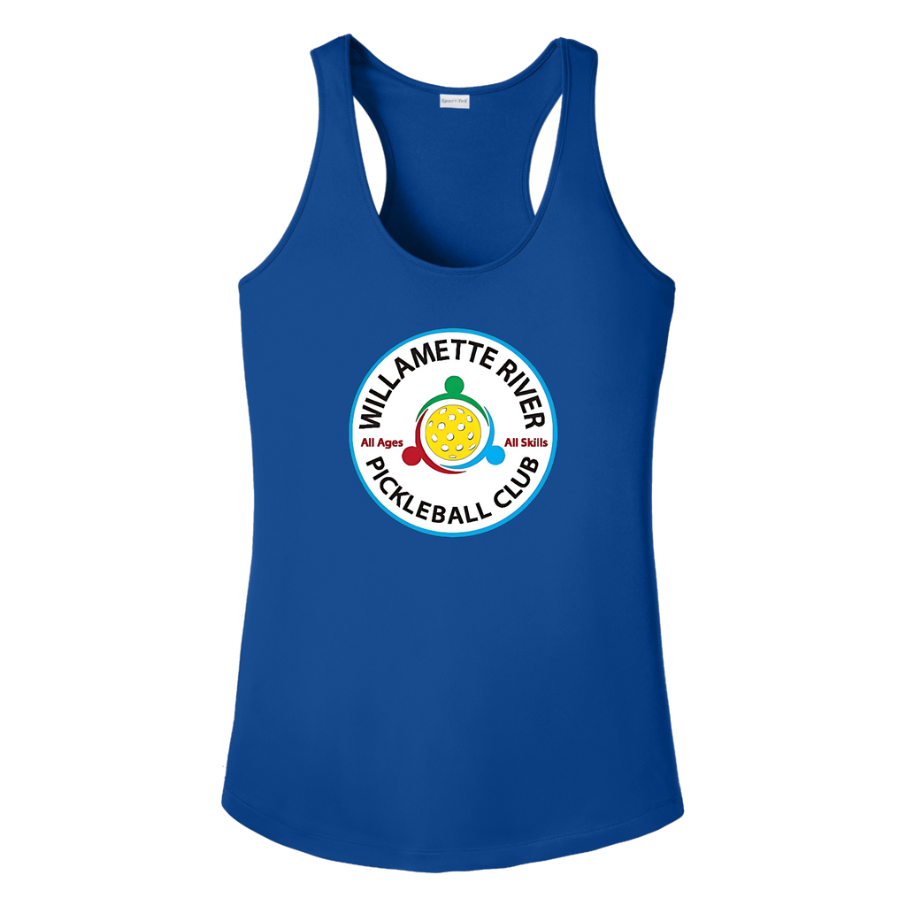 Willamette Womens Racerback Tank Large Logo