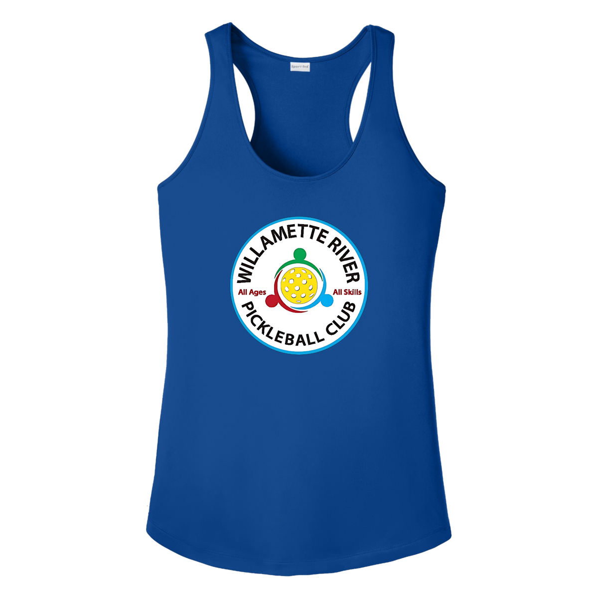 Willamette Womens Racerback Tank Large Logo