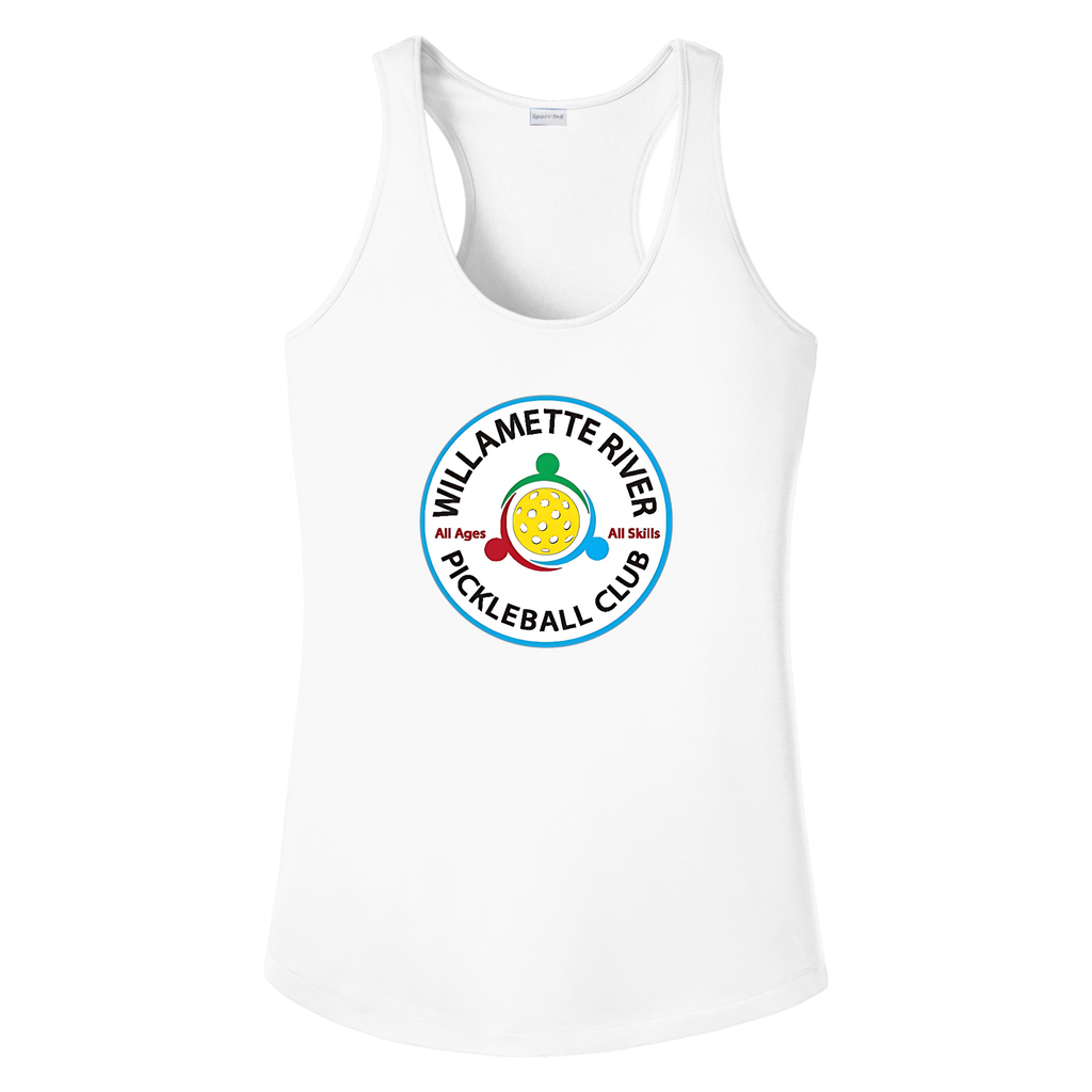 Willamette Womens Racerback Tank Large Logo