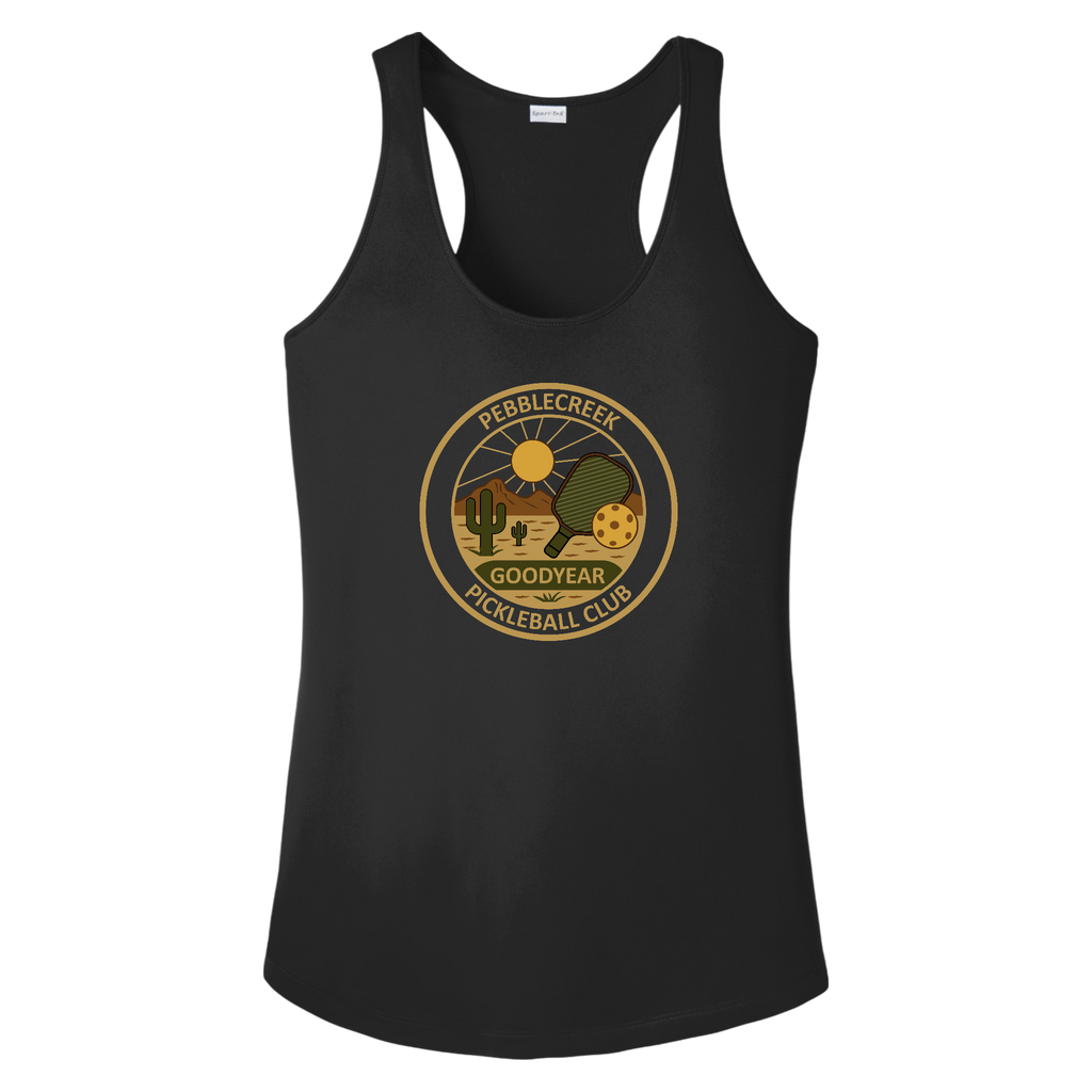 PebbleCreek Womens Racerbacks Large Alt Logo