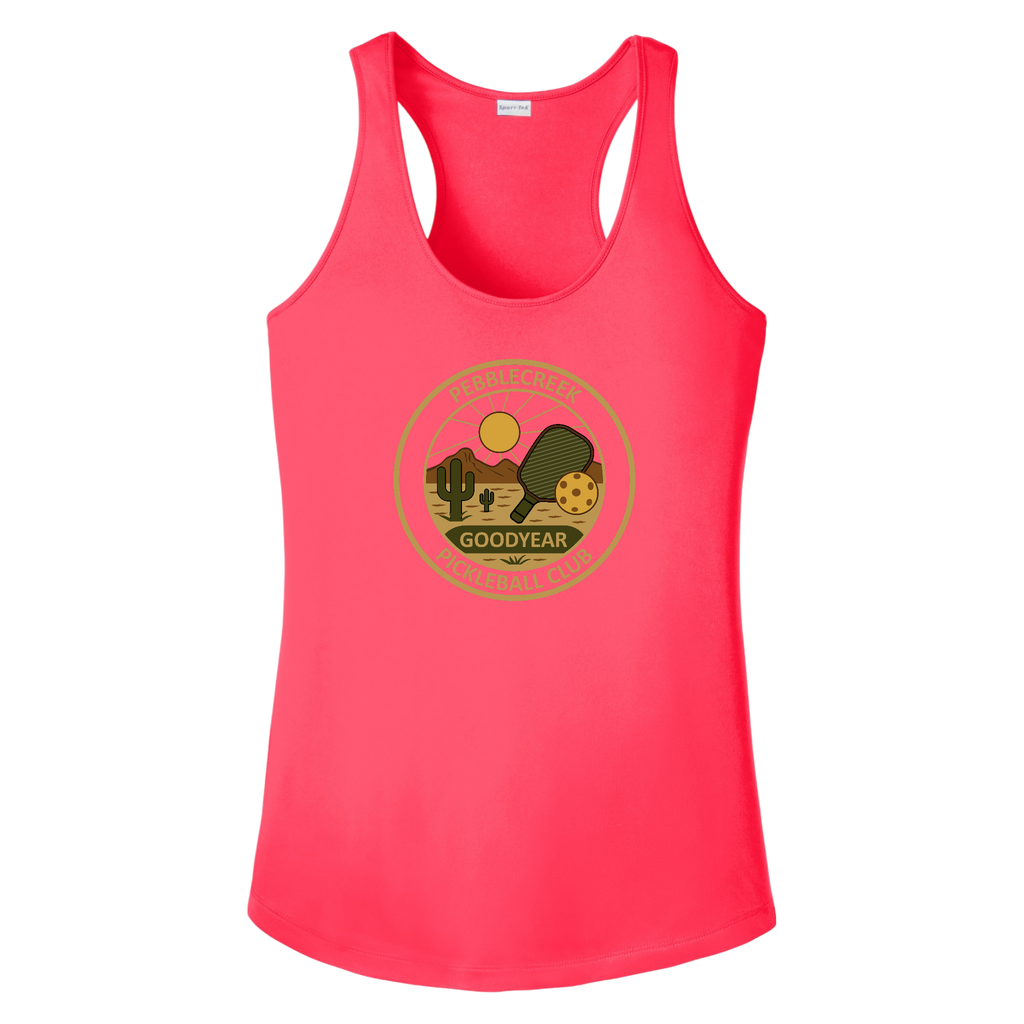 PebbleCreek Womens Racerbacks Large Alt Logo