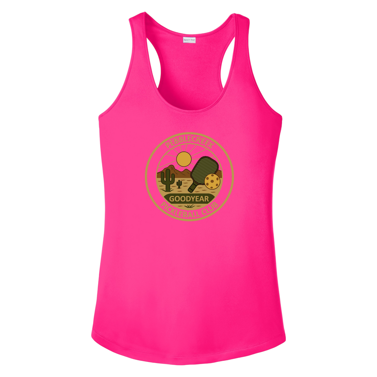PebbleCreek Womens Racerbacks Large Alt Logo