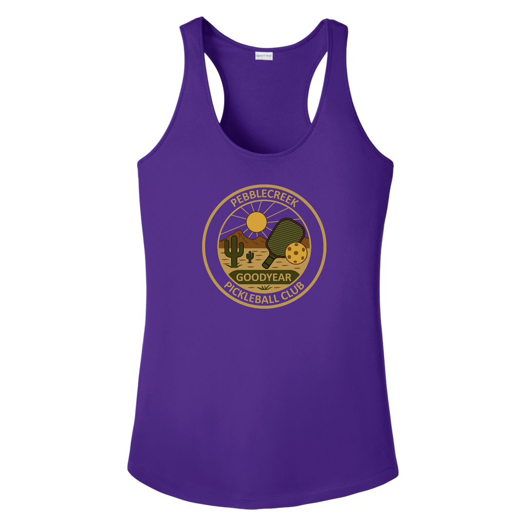 PebbleCreek Womens Racerbacks Large Alt Logo