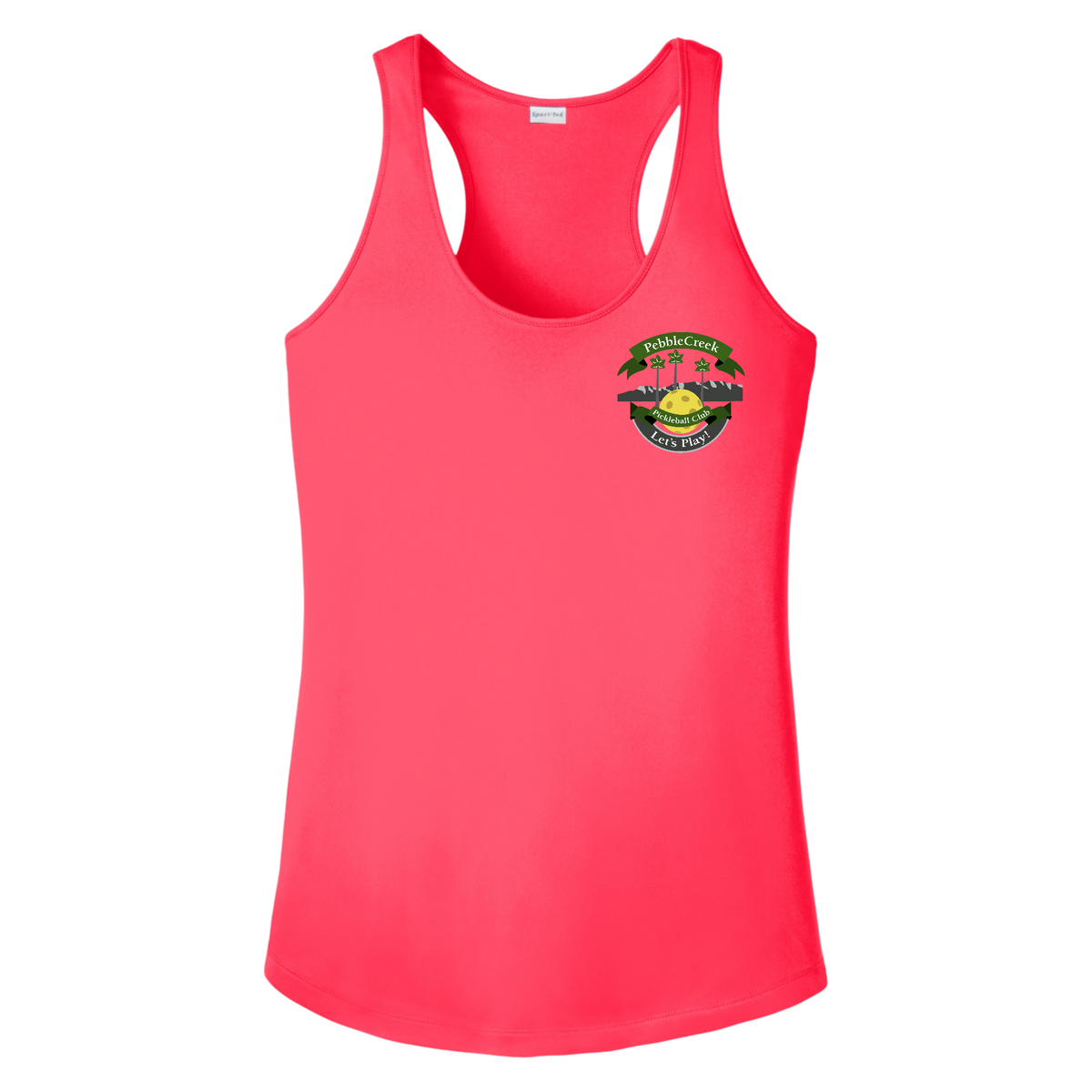 PebbleCreek Womens Racerbacks Small Main Logo