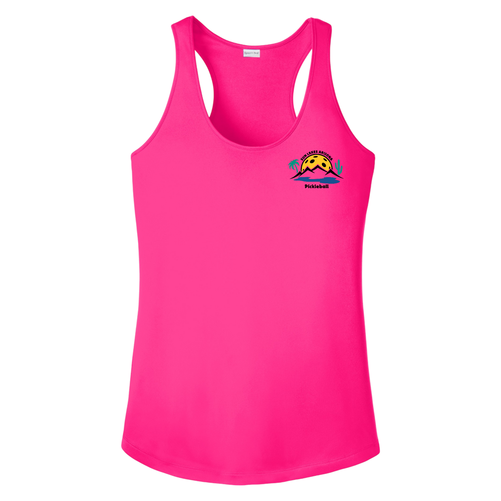 Sun Lakes Womens Racerbacks Small Logo
