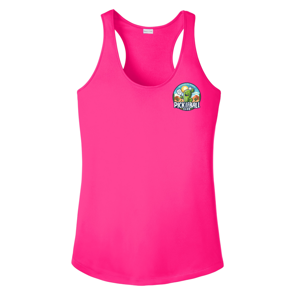 Wickenburg Womens Racerback Tank Small Logo