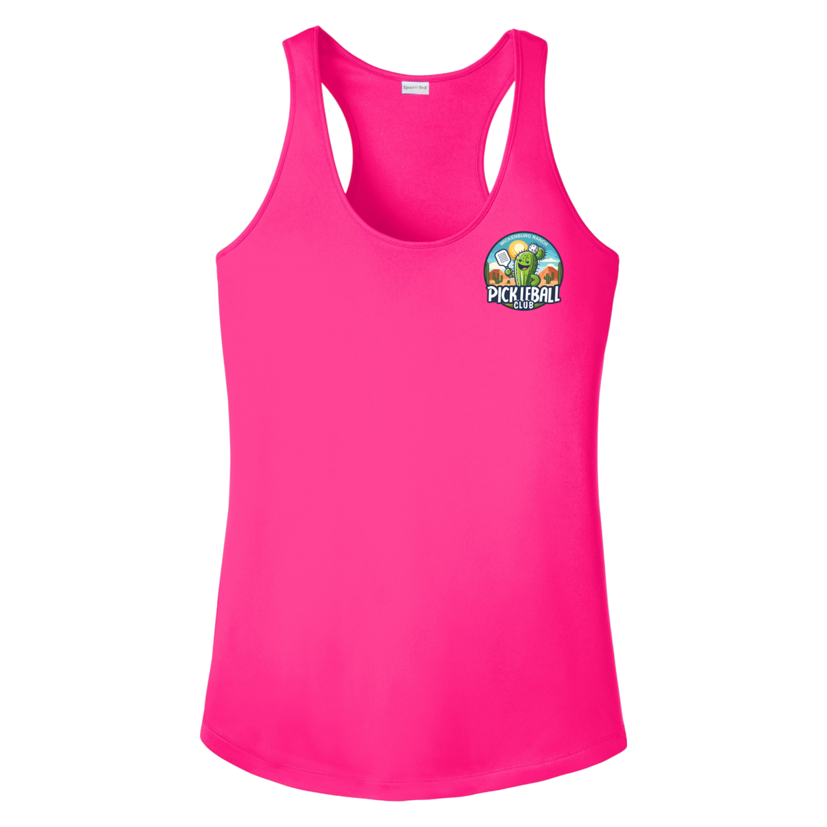 Wickenburg Womens Racerback Tank Small Logo