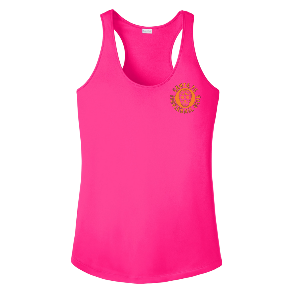 Santa Fe Womens Racerback Tank Small Logo