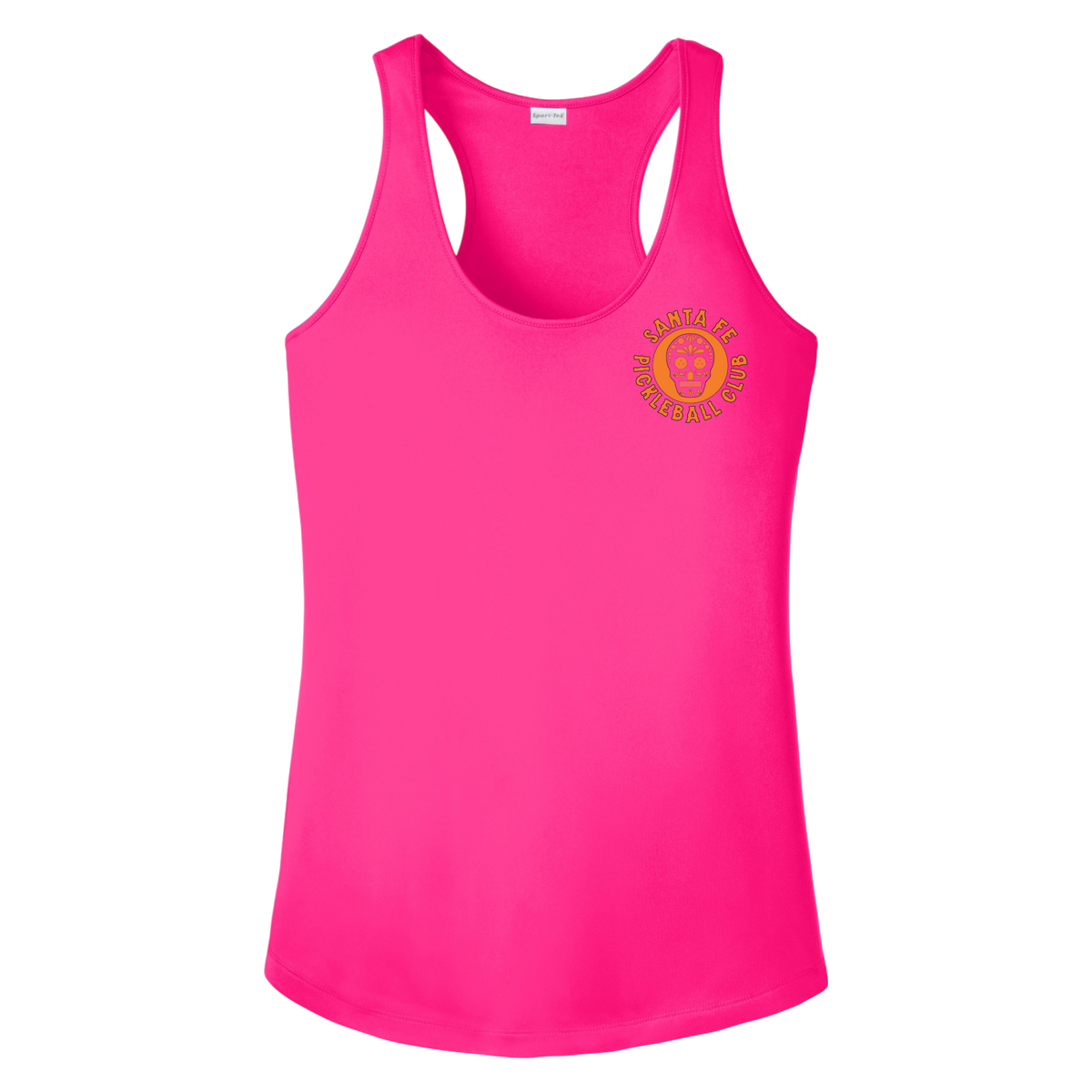 Santa Fe Womens Racerback Tank Small Logo