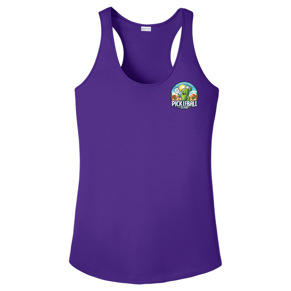 Wickenburg Womens Racerback Tank Small Logo