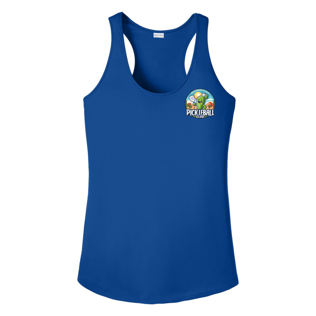 Wickenburg Womens Racerback Tank Small Logo