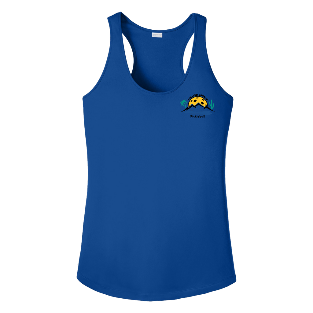 Sun Lakes Womens Racerbacks Small Logo