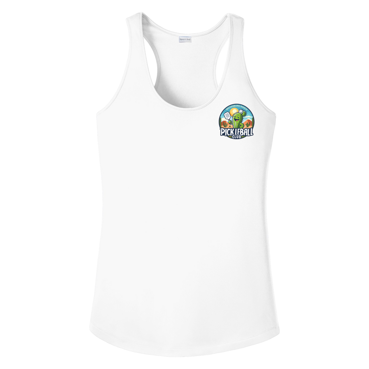 Wickenburg Womens Racerback Tank Small Logo
