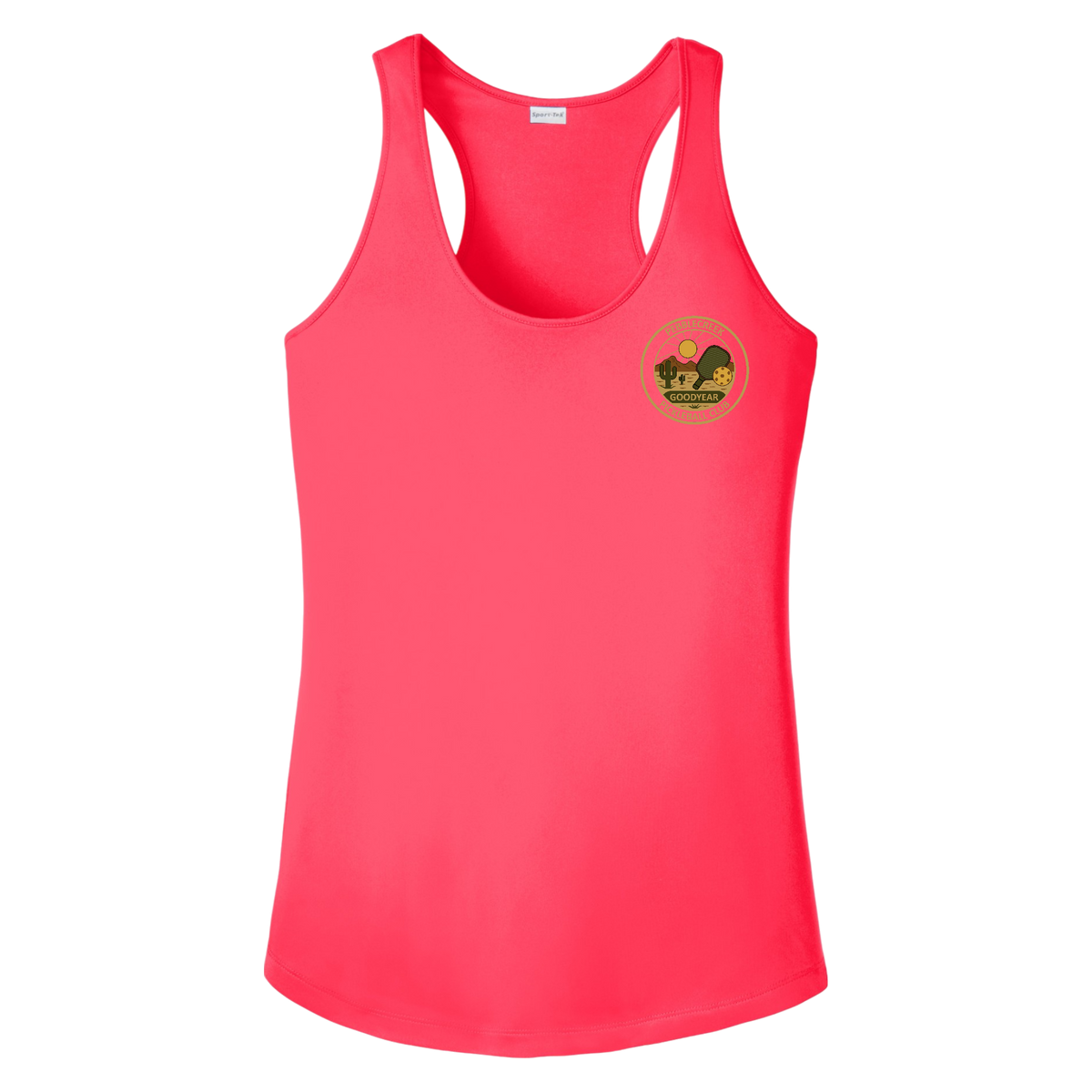 PebbleCreek Womens Racerbacks Small Alt Logo