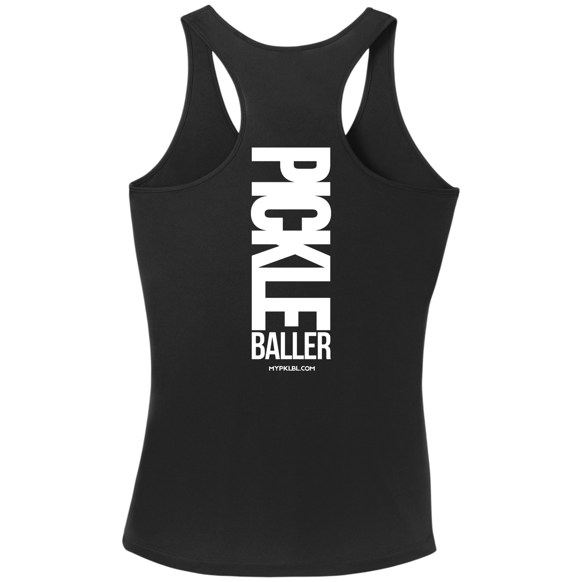 My pklbl Womens Racerback Tank Big Back Logo