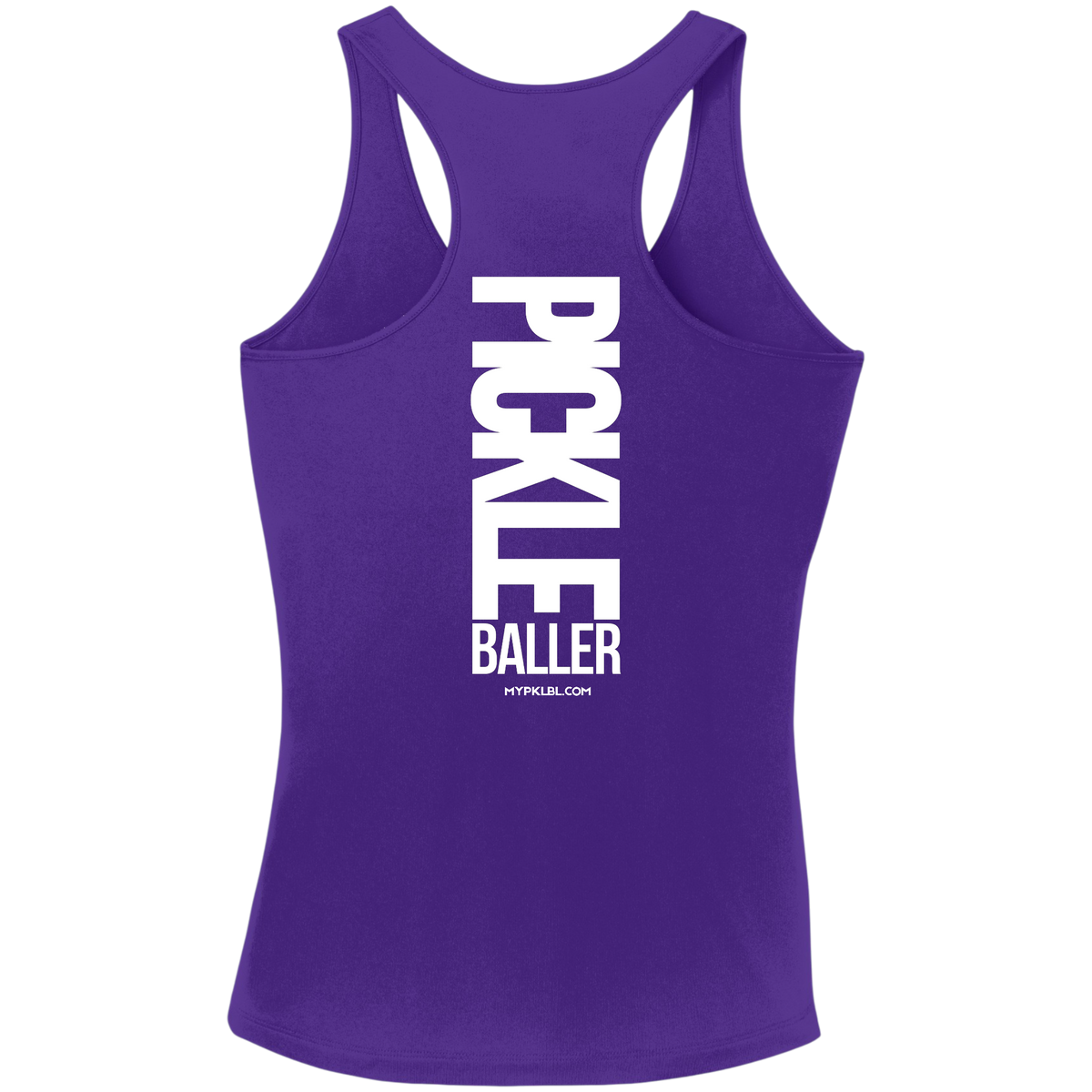 My pklbl Womens Racerback Tank Big Back Logo
