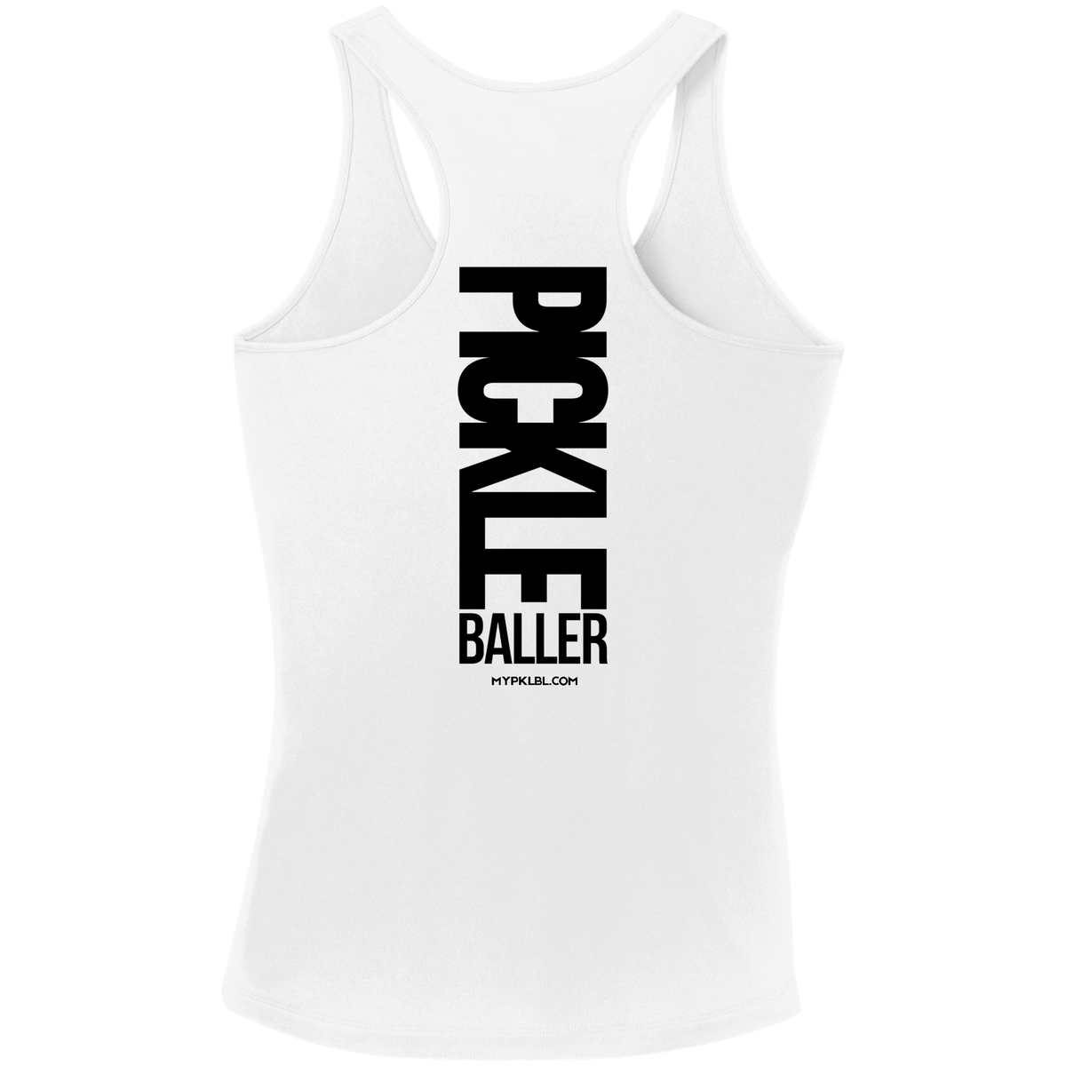 My pklbl Womens Racerback Tank Big Back Logo
