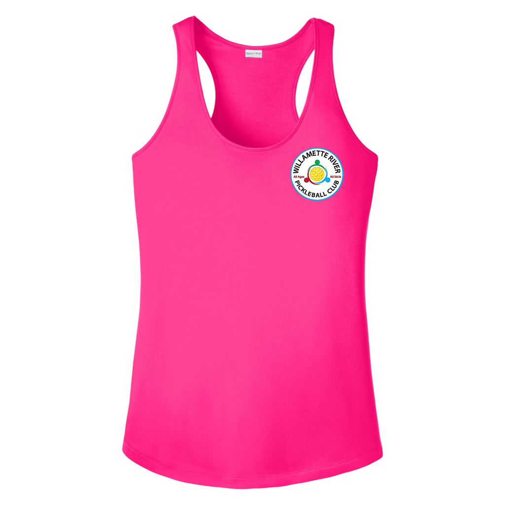 Willamette Womens Racerback Tank Small Logo