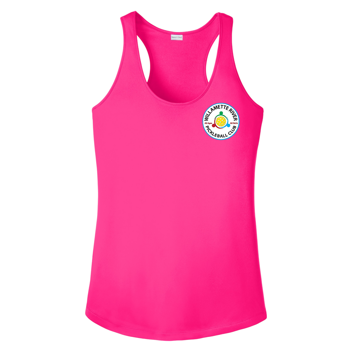 Willamette Womens Racerback Tank Small Logo