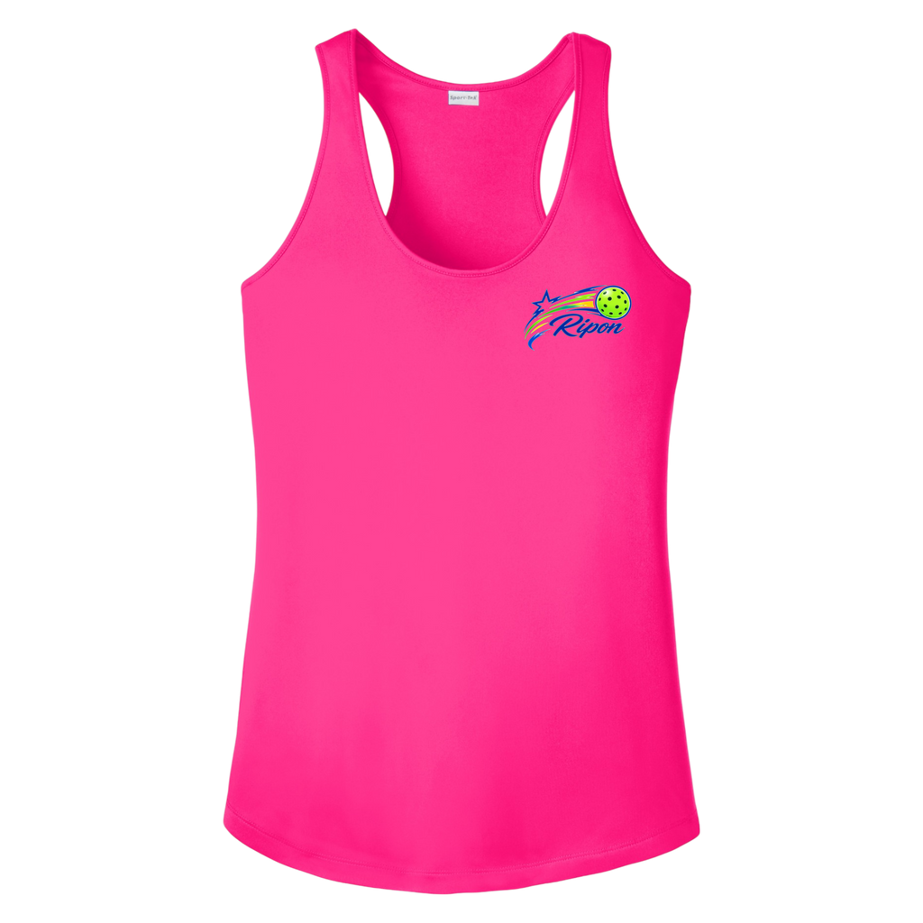 Ripon Womens Racerback Tank Small Logo