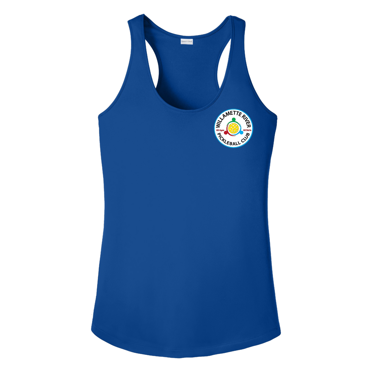 Willamette Womens Racerback Tank Small Logo