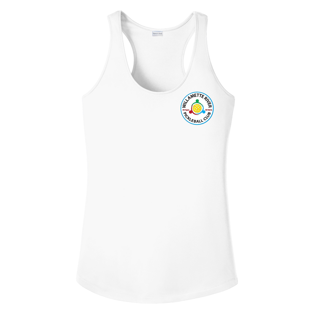 Willamette Womens Racerback Tank Small Logo