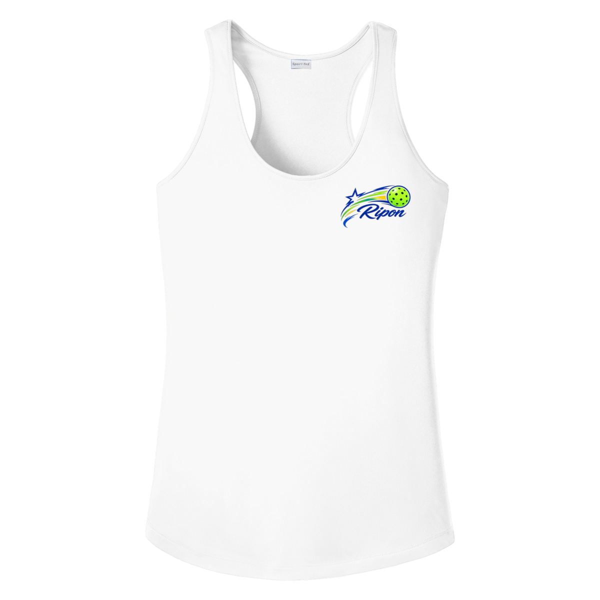 Ripon Womens Racerback Tank Small Logo