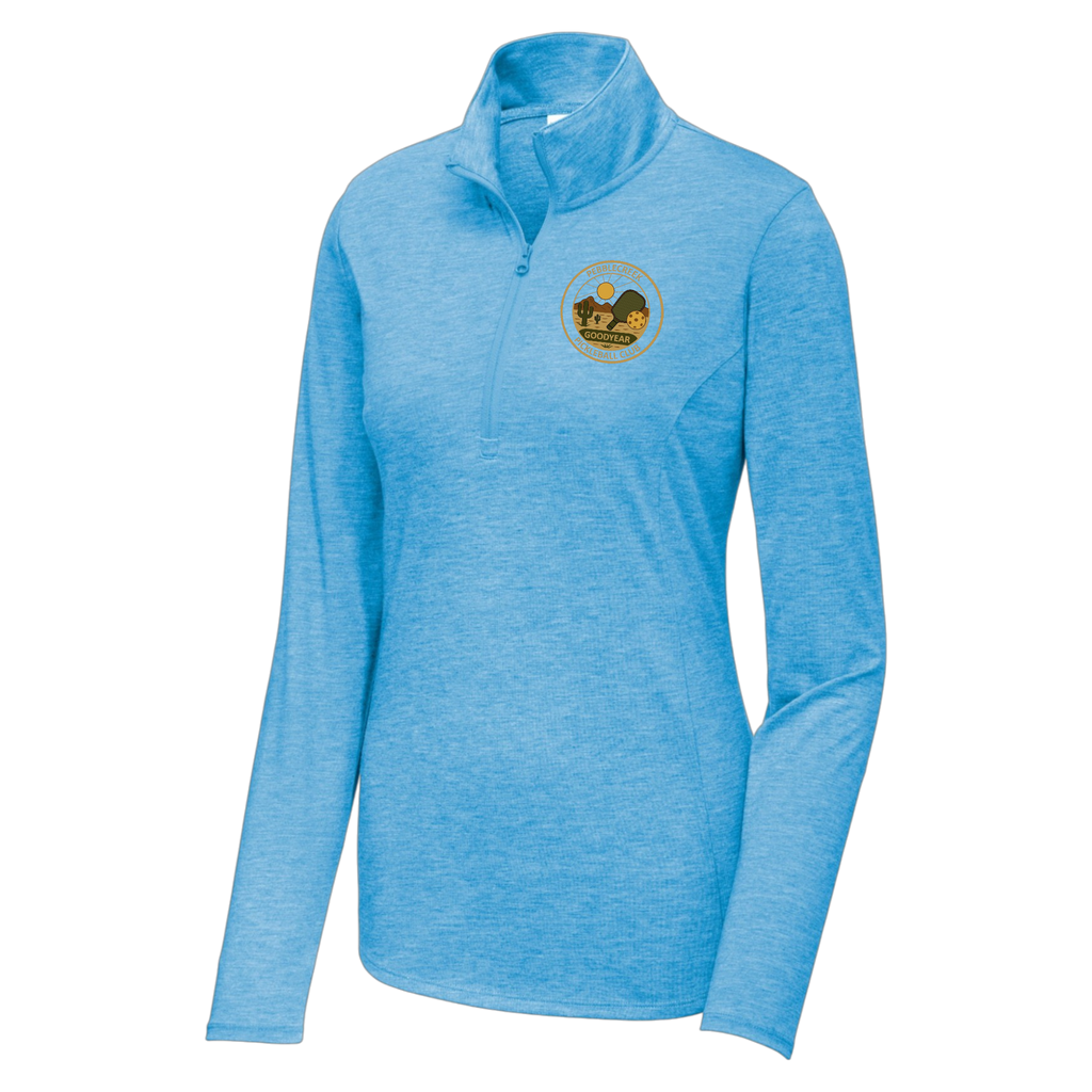 PebbleCreek Womens Quarter Zip Alt Logo