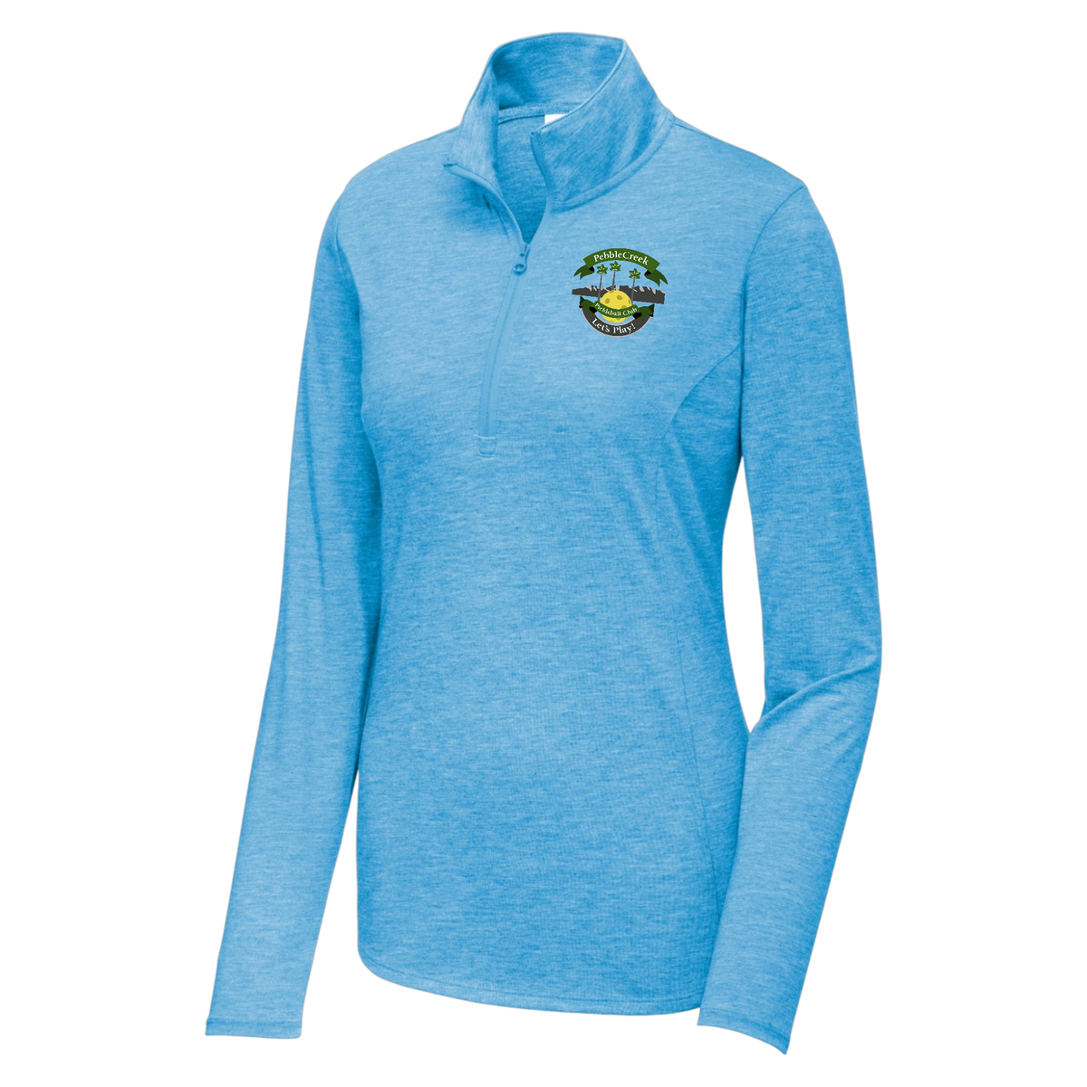 PebbleCreek Womens Quarter Zip Main Logo