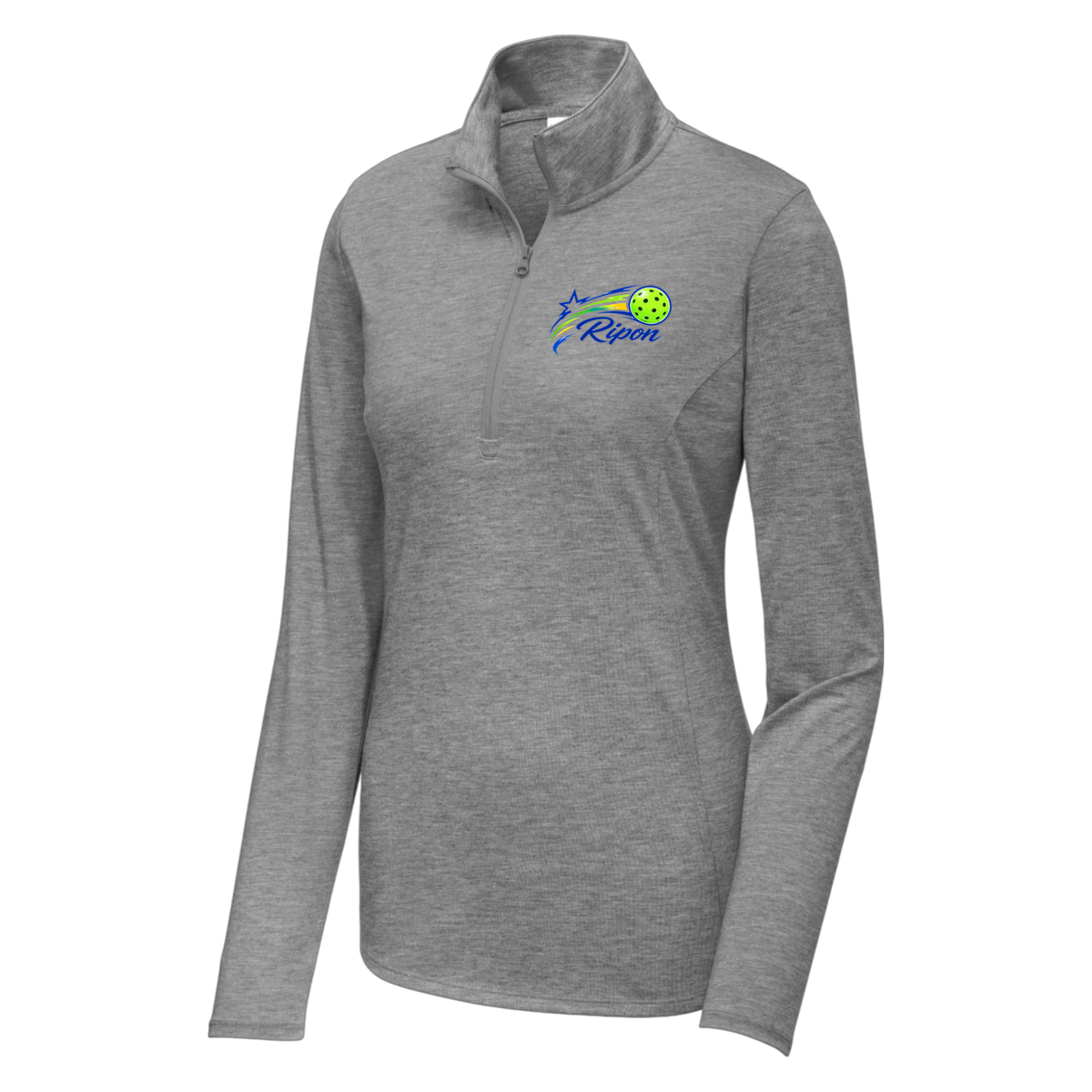 Ripon Womens Quarter Zip Small Logo