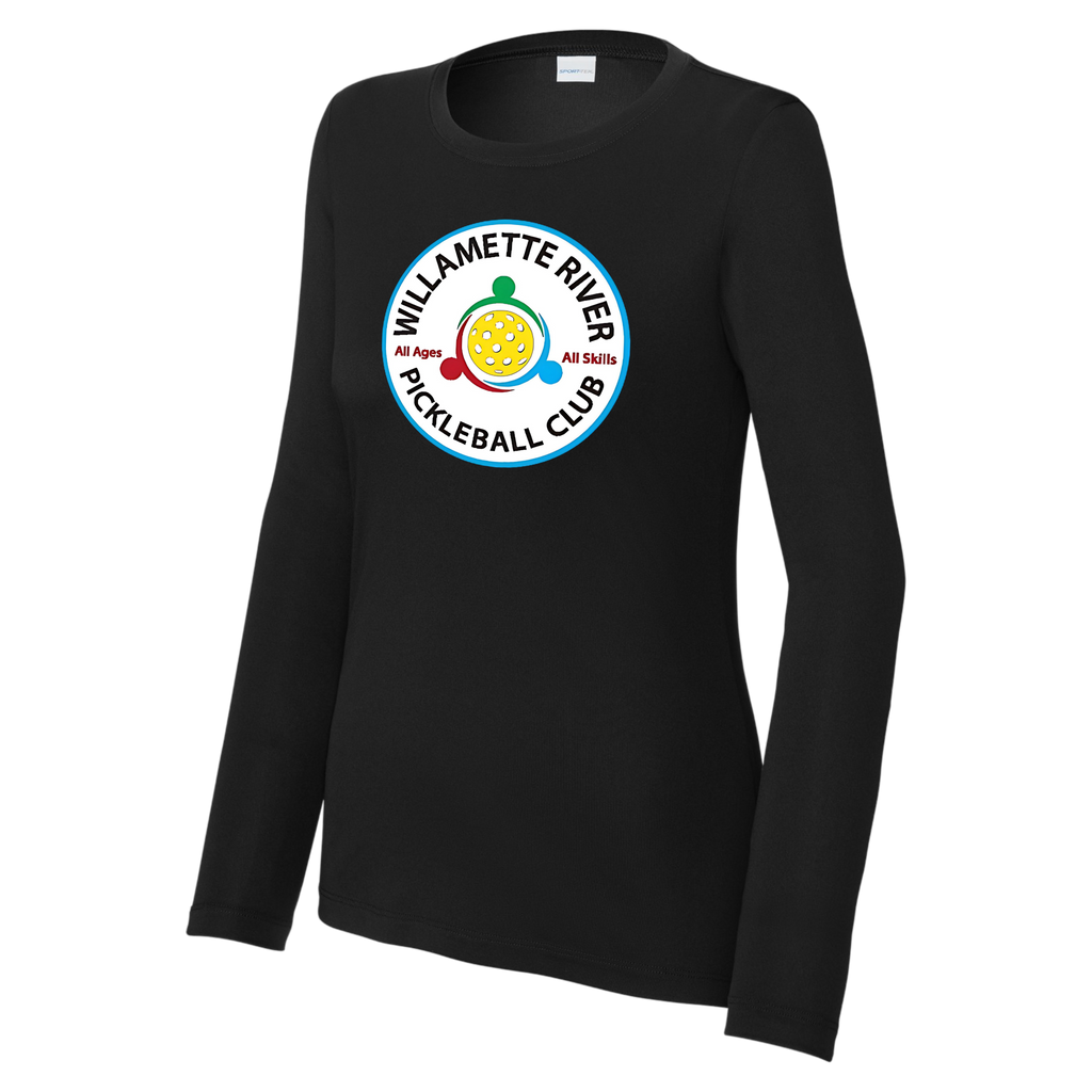 Willamette Womens Performance Long Sleeve Crew Neck Tee Large Logo