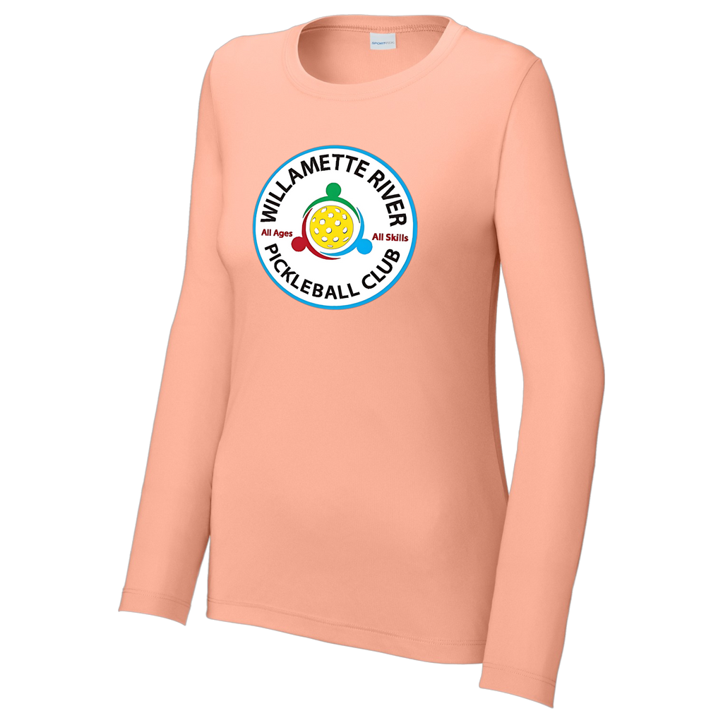 Willamette Womens Performance Long Sleeve Crew Neck Tee Large Logo