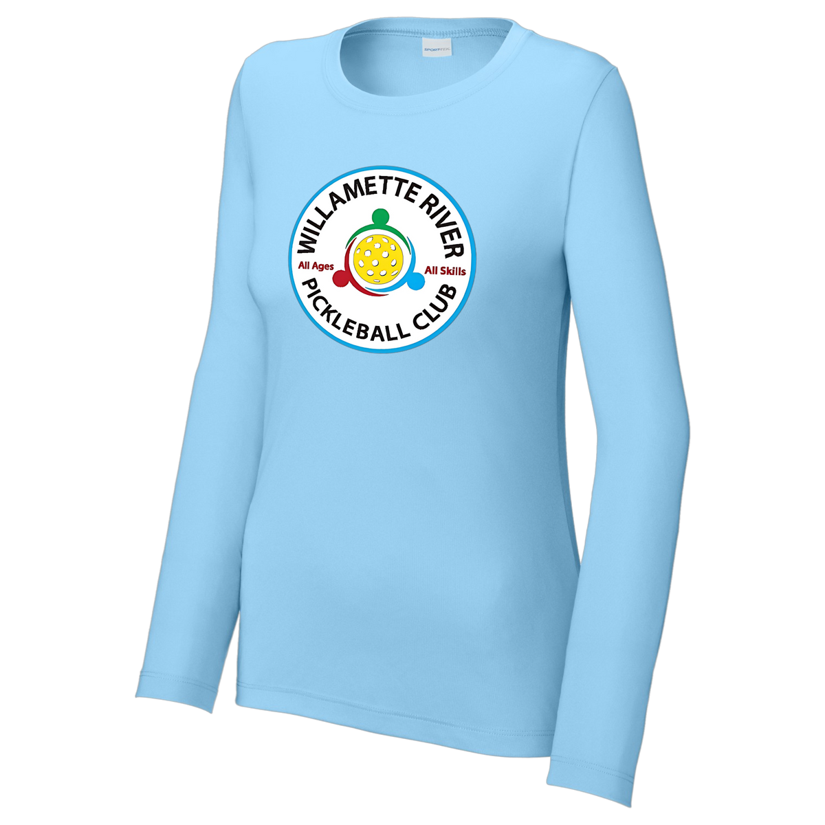 Willamette Womens Performance Long Sleeve Crew Neck Tee Large Logo