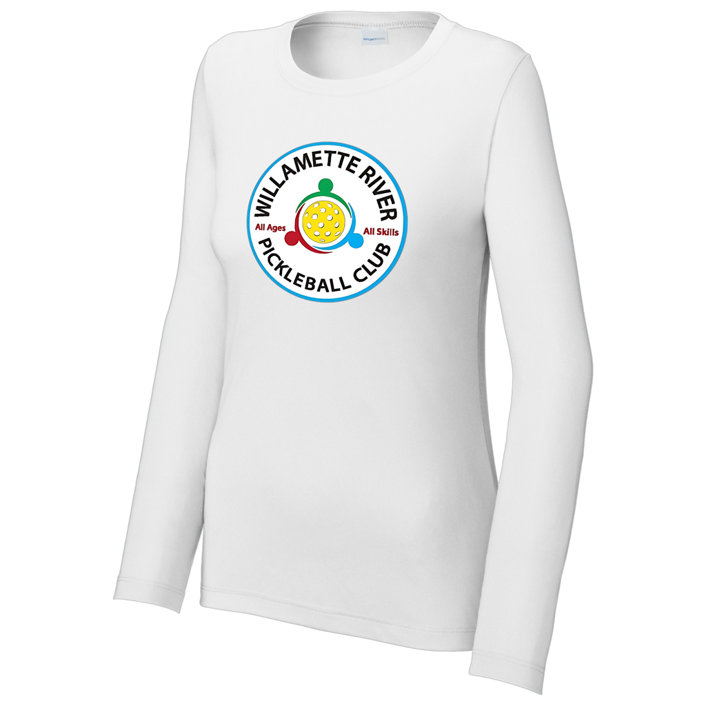 Willamette Womens Performance Long Sleeve Crew Neck Tee Large Logo