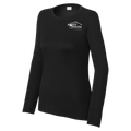Shasta Womens Performance Long Sleeve Crew Neck Shirt Small Main Logo
