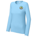 Wickenburg Womens Performance Long Sleeve Crew Neck Shirt Small Logo