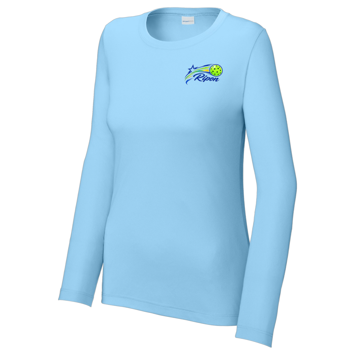 Ripon Womens Performance Long Sleeve Crew Neck Shirt Small Logo