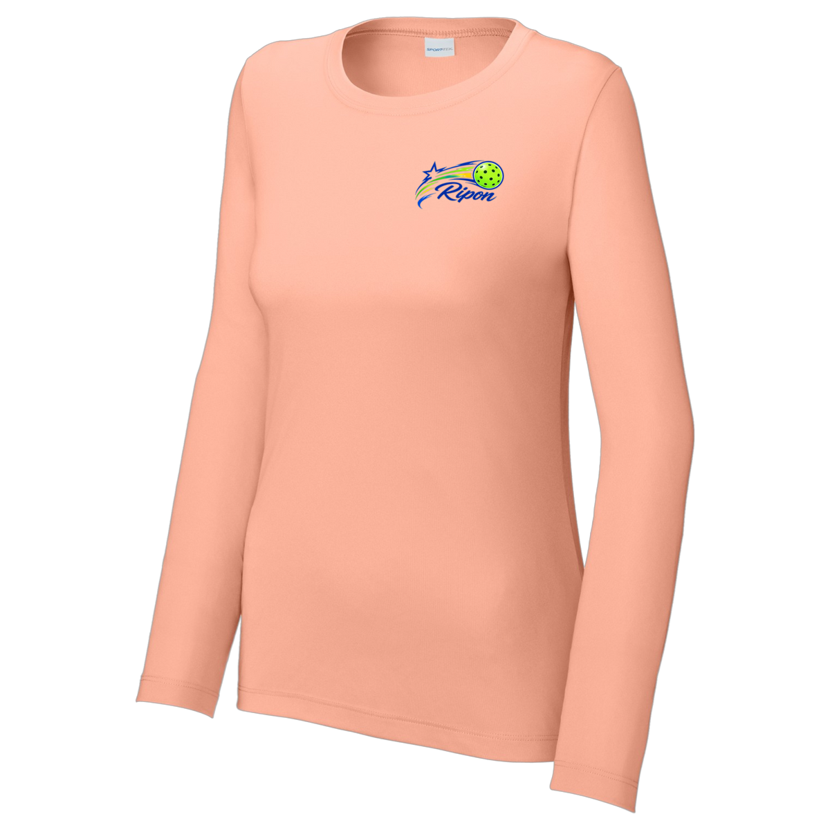 Ripon Womens Performance Long Sleeve Crew Neck Shirt Small Logo