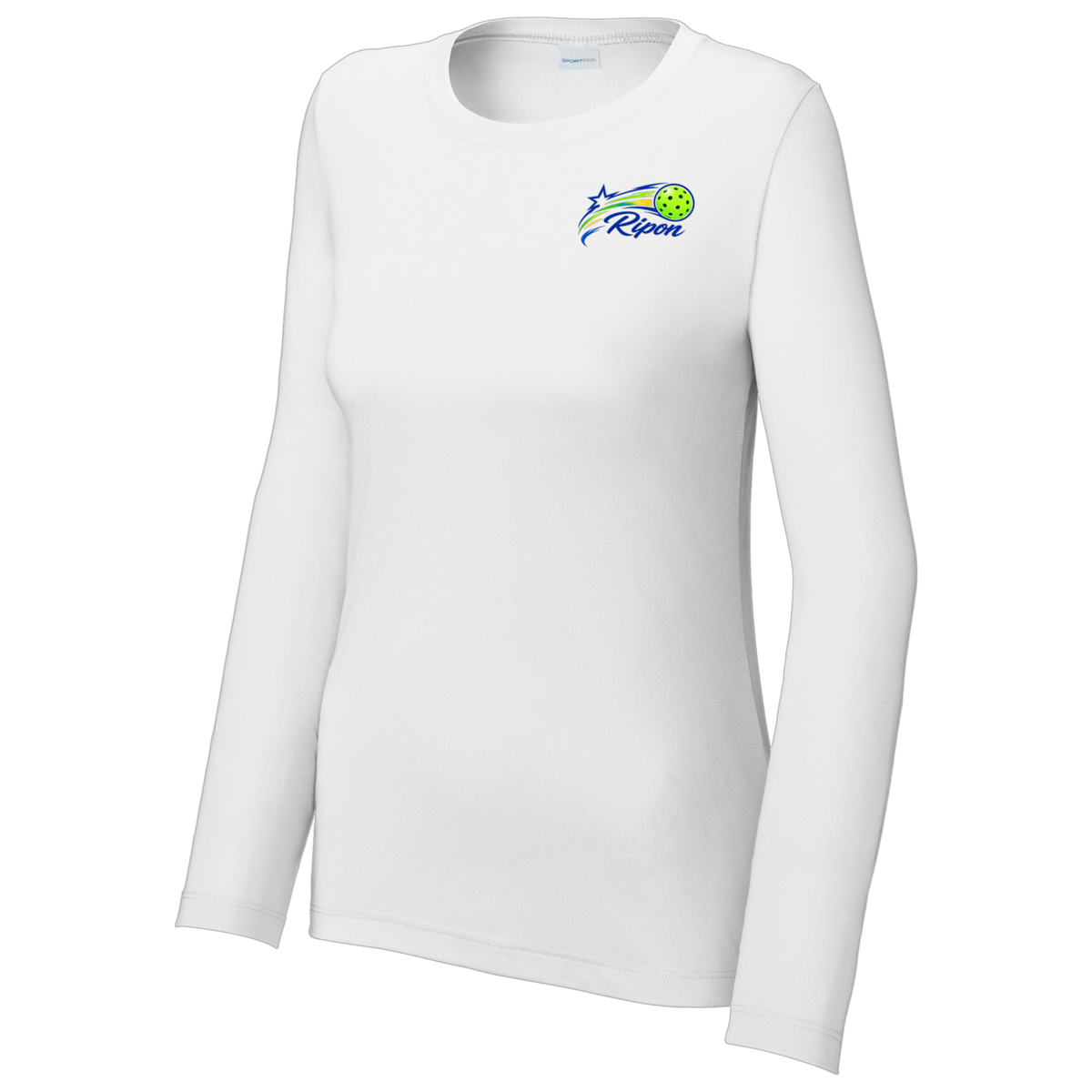 Ripon Womens Performance Long Sleeve Crew Neck Shirt Small Logo