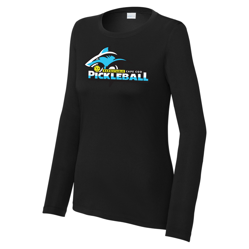 Barnstable Lakes Womens Performance Long Sleeve Crew Neck Shirt Large Logo