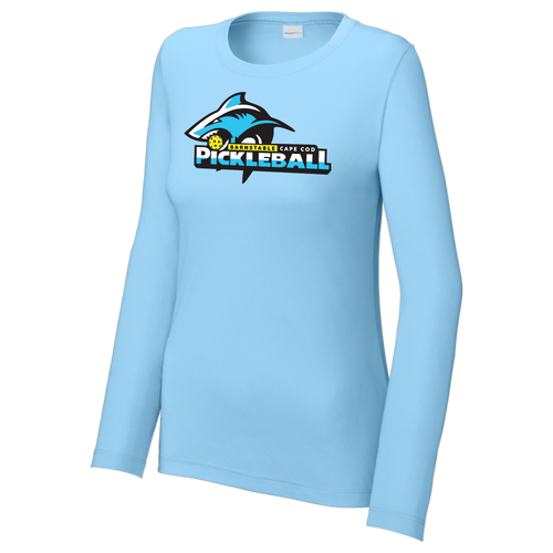 Barnstable Lakes Womens Performance Long Sleeve Crew Neck Shirt Large Logo