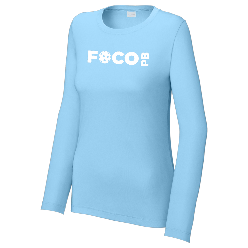FOCO Womens Performance Long Sleeve Crew Neck Shirt Large Logo