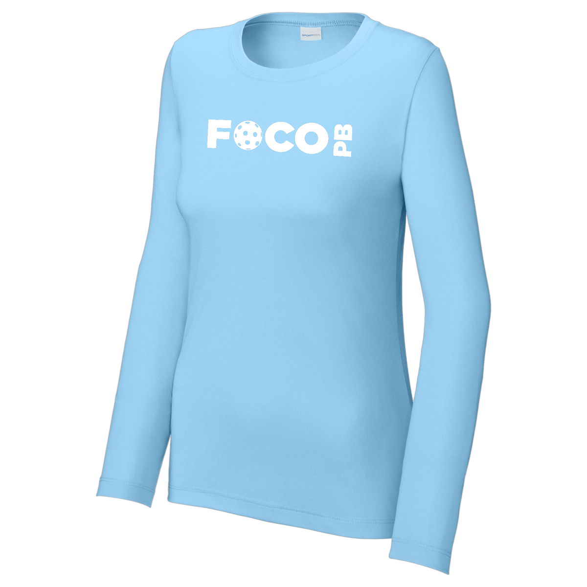 FOCO Womens Performance Long Sleeve Crew Neck Shirt Large Logo