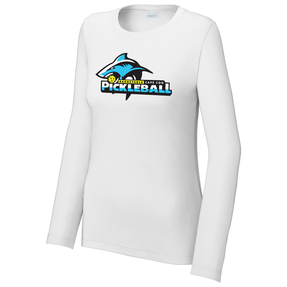 Barnstable Lakes Womens Performance Long Sleeve Crew Neck Shirt Large Logo