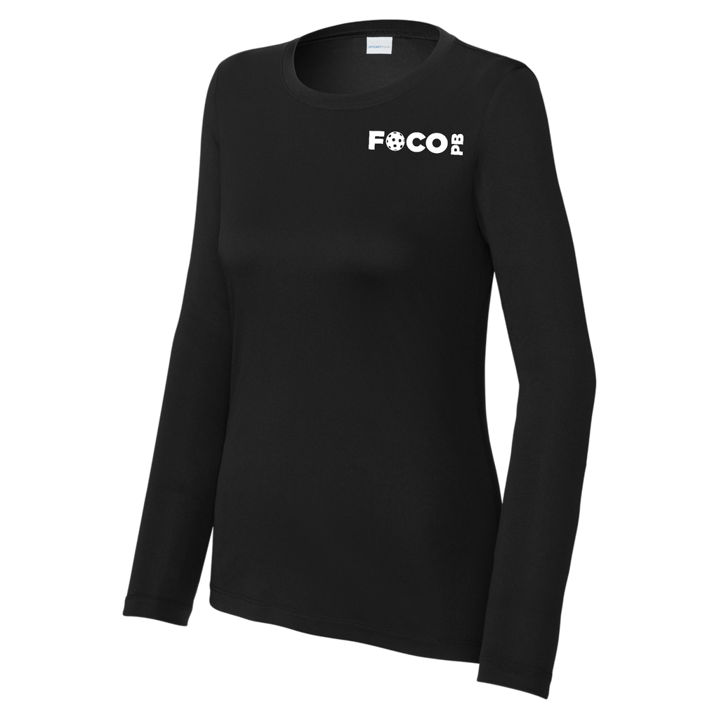 FOCO Womens Performance Long Sleeve Crew Neck Shirt Small Logo