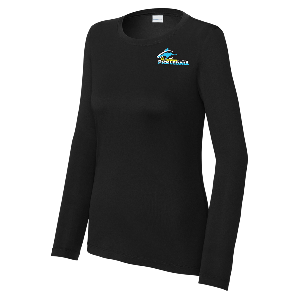 Barnstable Womens Performance Long Sleeve Crew Neck Shirt Small Logo